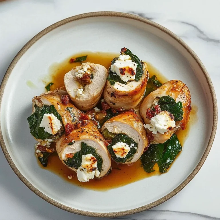 Rolled Up Chicken with Feta: A Flavorful Delight!