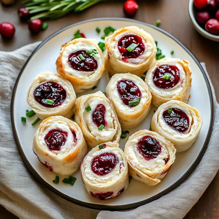 Savory Christmas Cranberry Roll Ups: Flavorful Delight